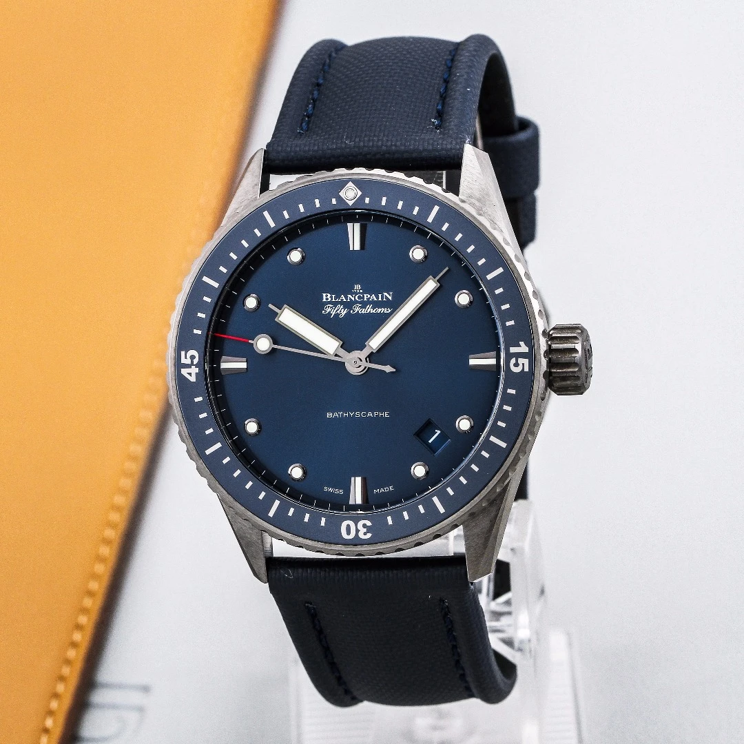 99新 宝珀 自动机械男表五十噚系列5000-0240-O52A