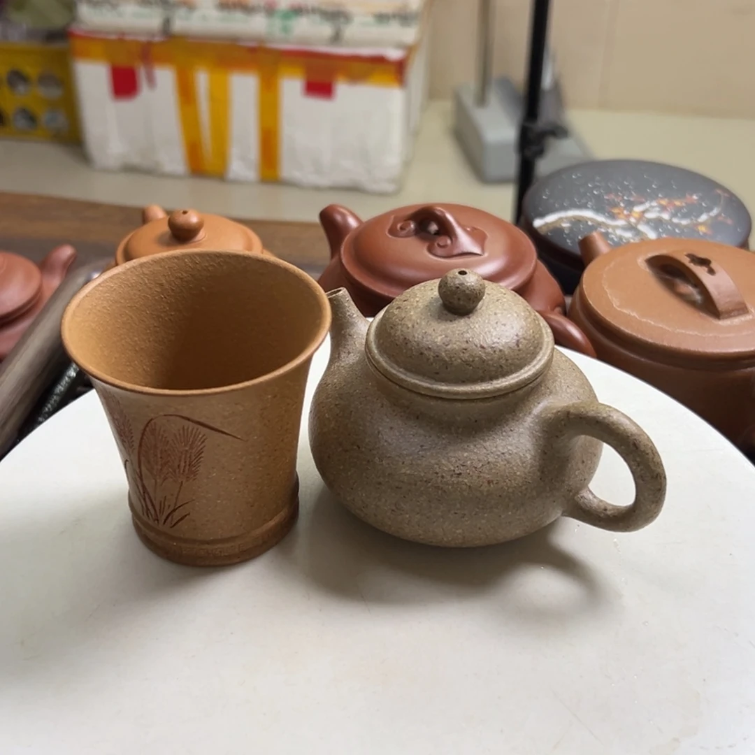 陆****紫砂茶壶五彩段泥小容天150
