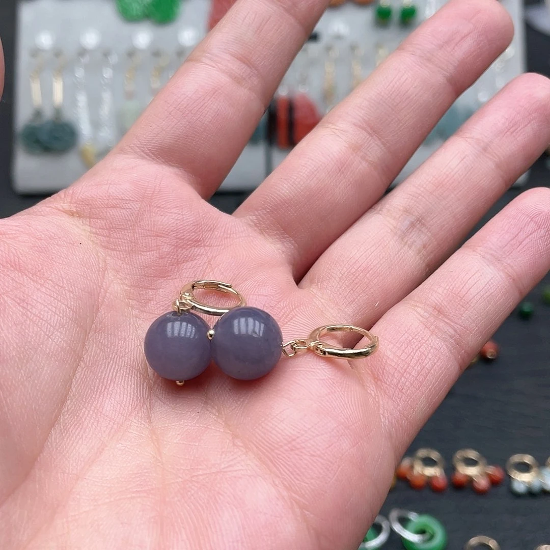 未镶嵌翡翠耳饰00873