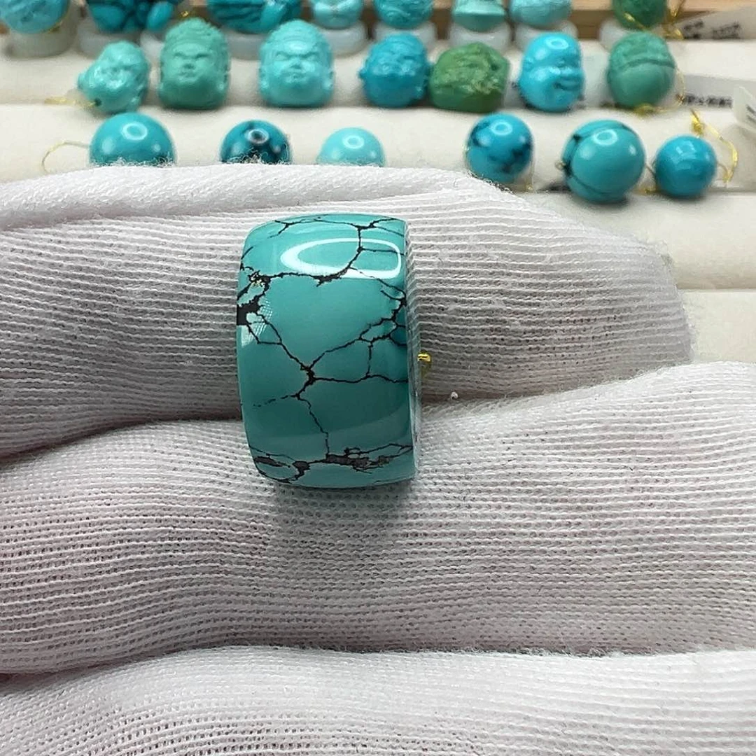 绿松石直切珠 未镶嵌