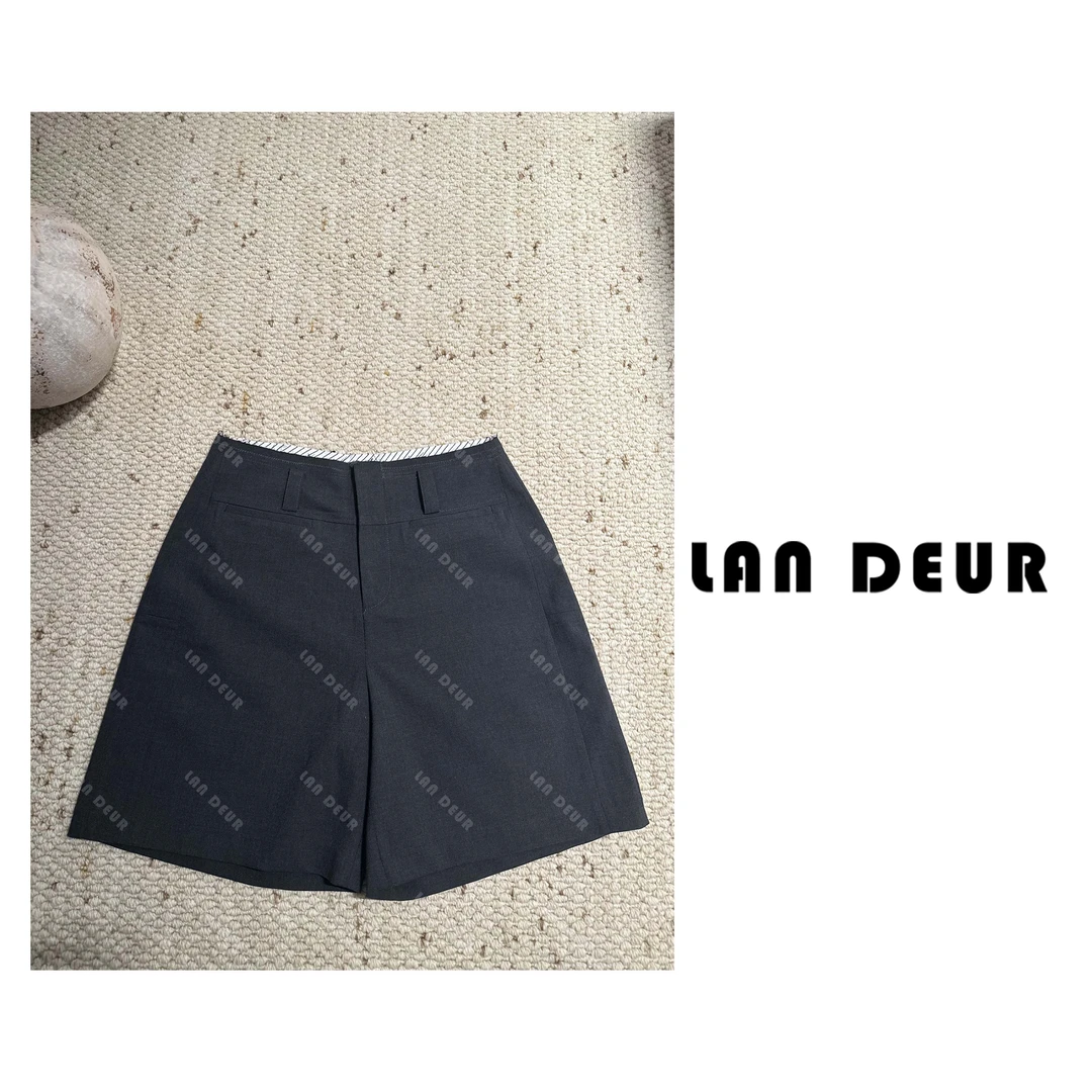 【舒适松弛感】五分时尚休闲西装裤百搭夏季纯色简约显瘦短裤女