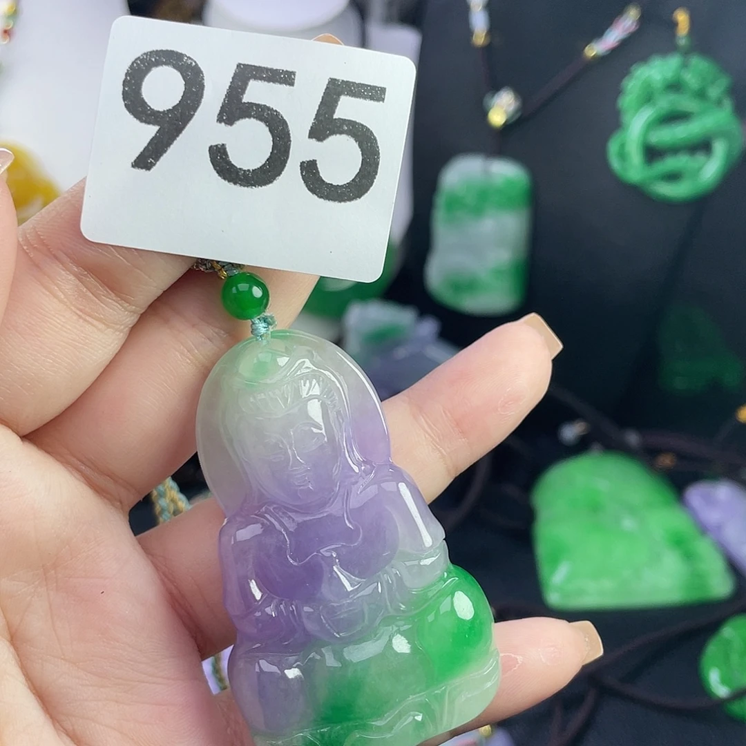 翡翠未镶嵌吊坠(赠链)