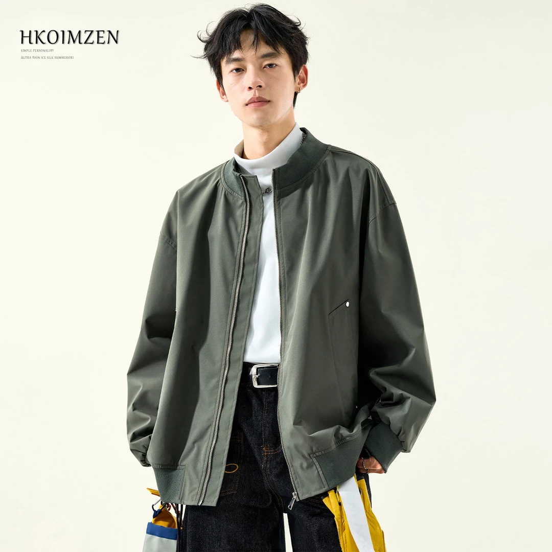 男士夹克2025春秋美式bomber棒球服男装潮牌户外休闲工装冲锋衣