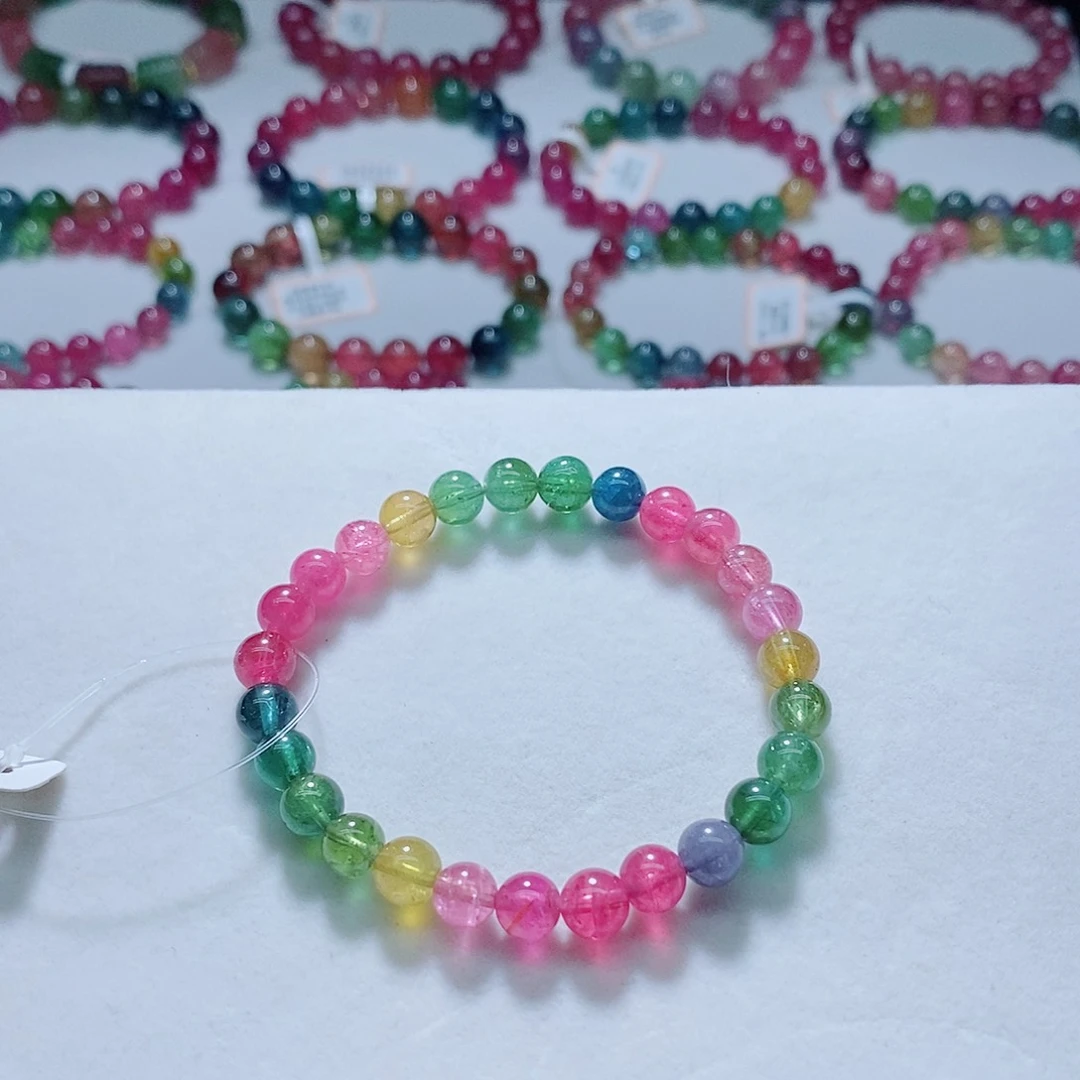 手链未镶嵌碧玺6.8mm左右