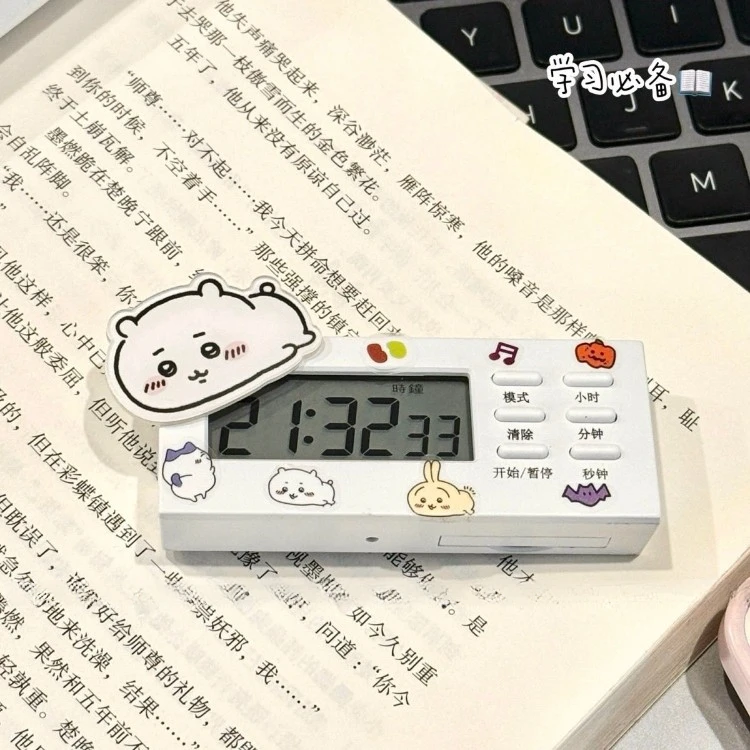 ins多功能桌面计时器学生专用考研时间静音管理提醒器迷你闹钟yj