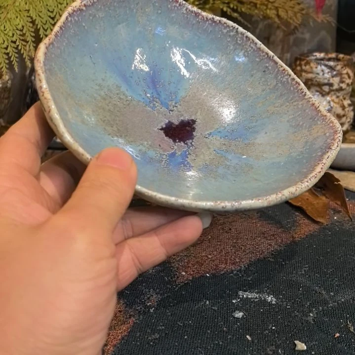 摆件陶手工高温原矿窑变新品福利