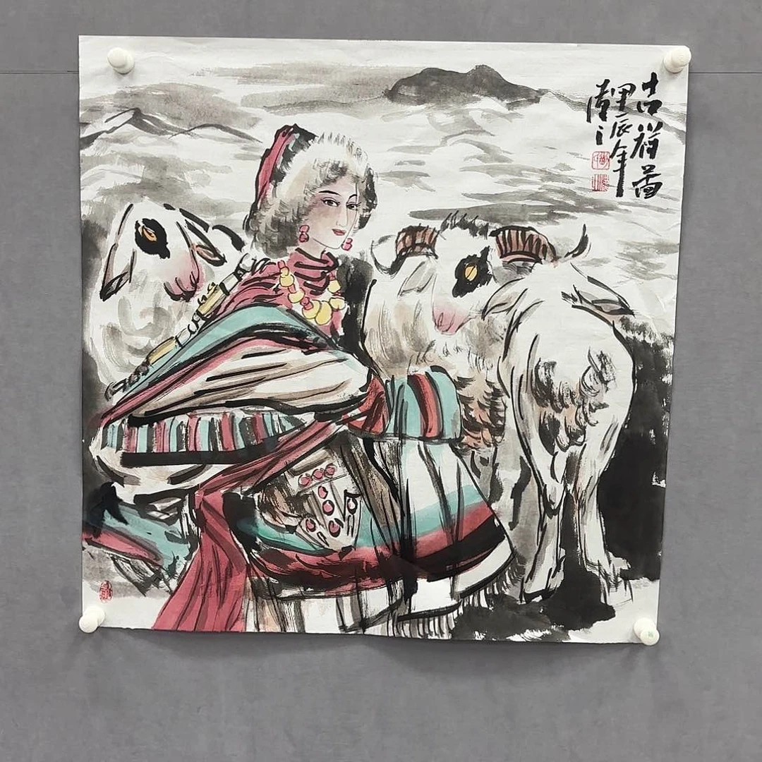 国画亲笔手绘原创