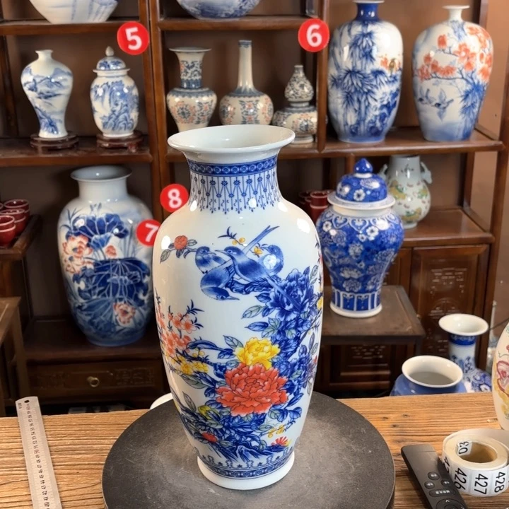 瓷片景德镇陶瓷赏瓶