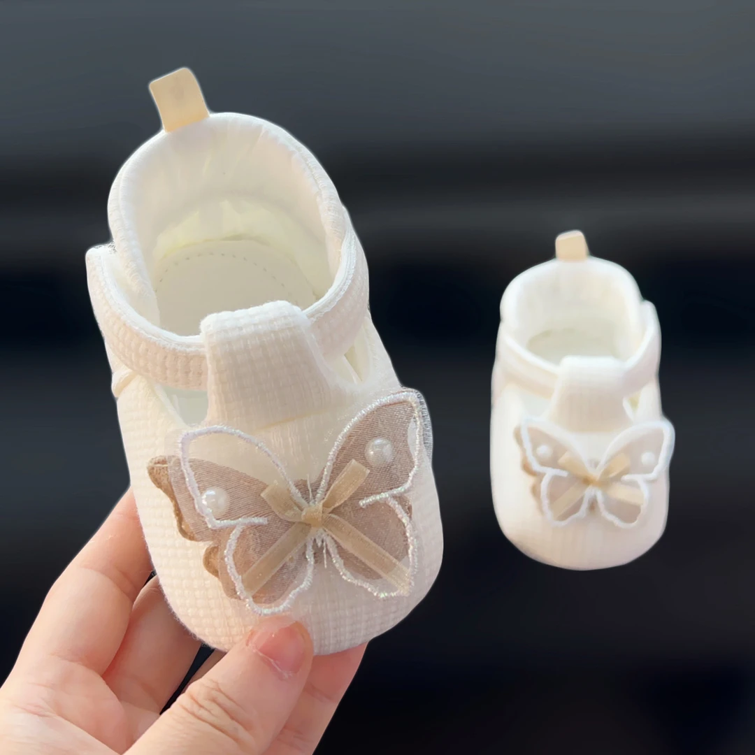 春秋季女宝宝公主鞋0-1岁新生婴儿鞋防滑软底学步鞋6步前单鞋不掉