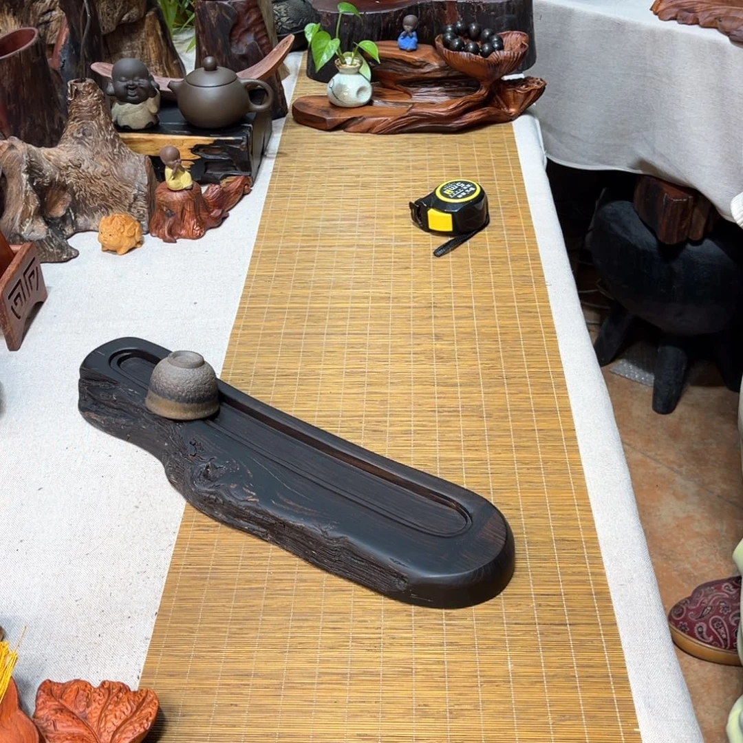 一****）紫光檀随形茶杯收纳架