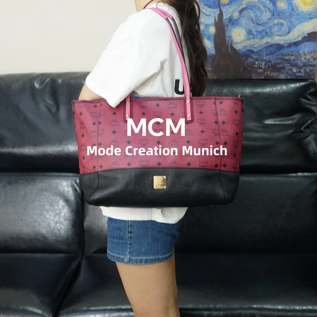 95新 MCM 浆果红托特包/SD06712033/2033