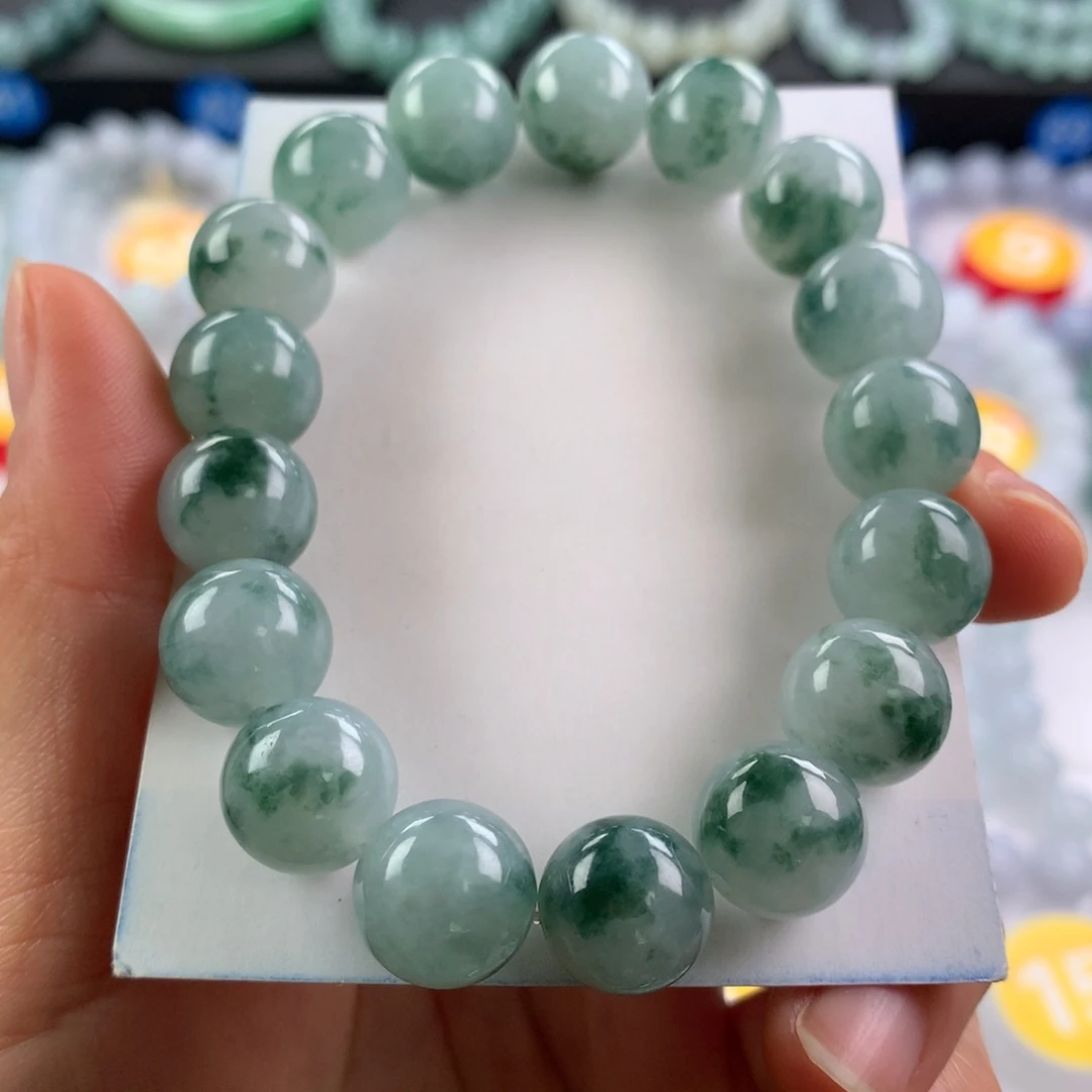 翡翠未镶嵌手链卡12.3