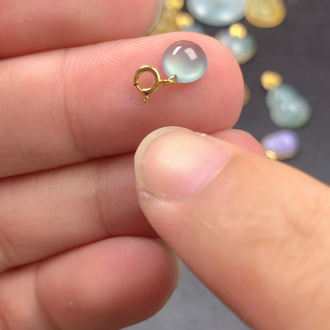 【闪购商品】颈饰18K金镶嵌翡翠翡翠