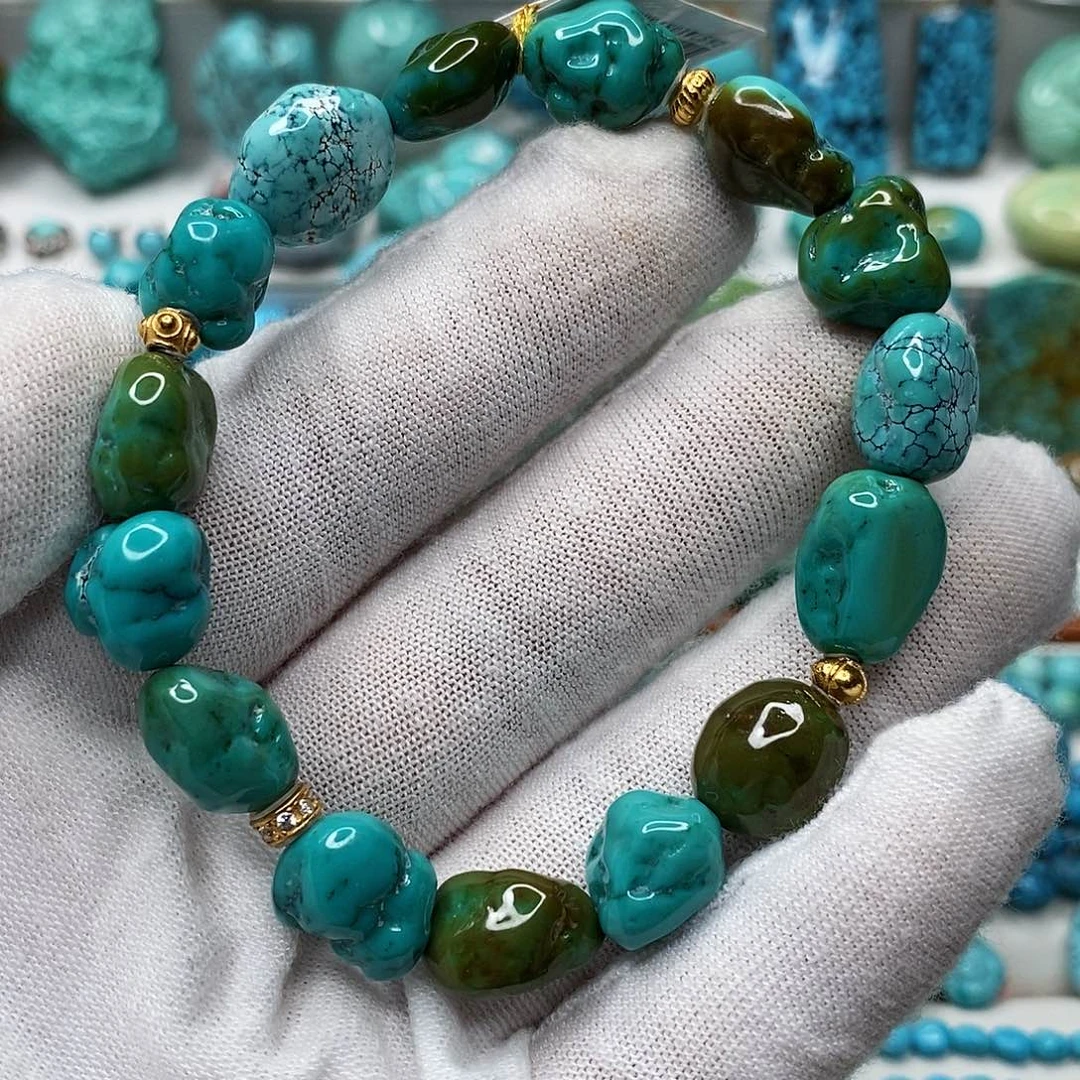 未镶嵌绿松石珠宝奇石