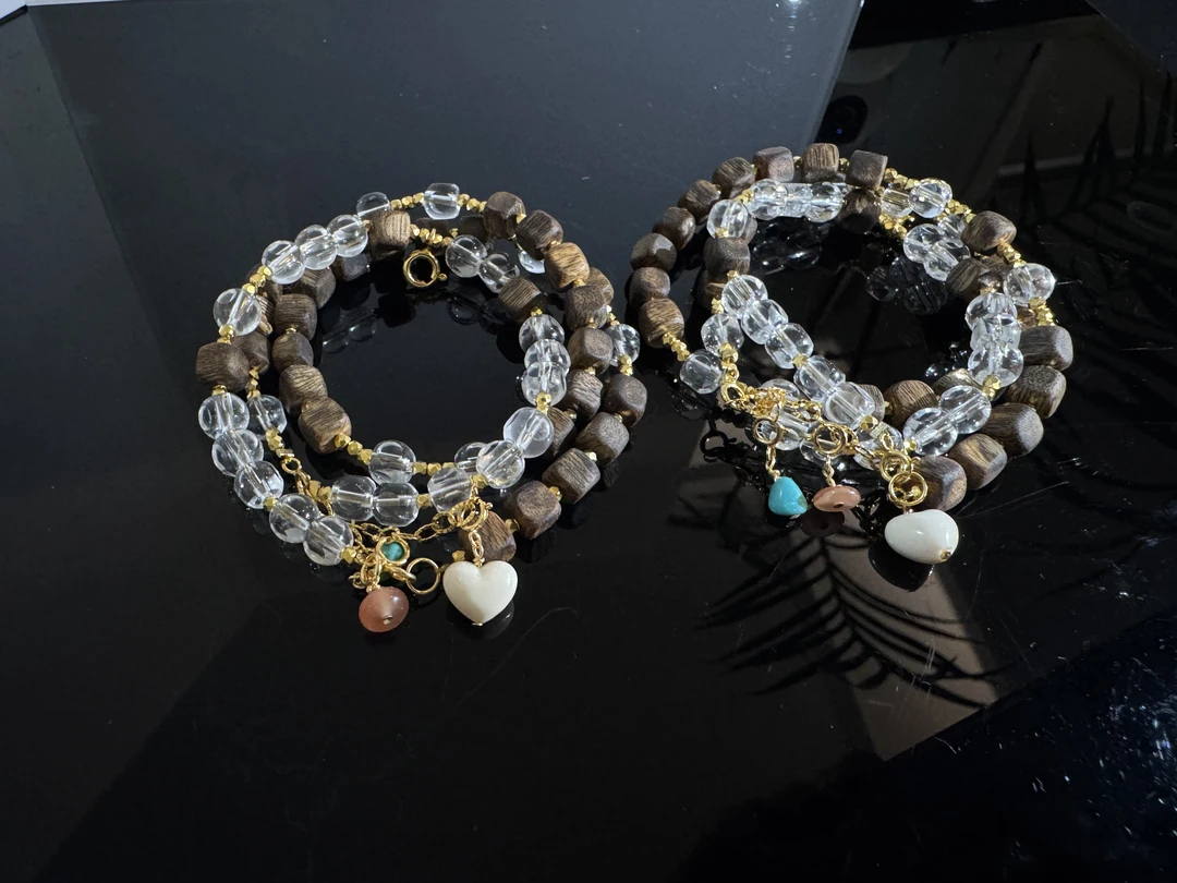 【貞寳館】925银配水晶沉香长串 多样性发货 发一条