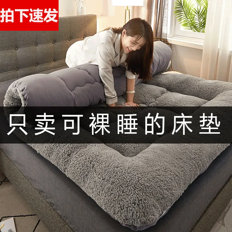 四季通用床褥子可折叠学生宿舍单双人床垫子家用睡垫保暖加绒铺地