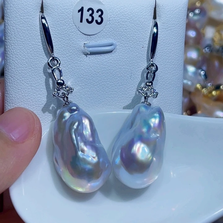 未镶嵌耳饰淡水珍珠