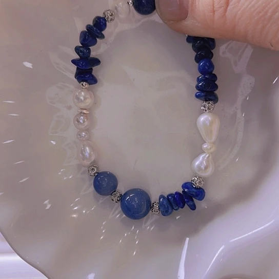 淡水珍珠手绳合金