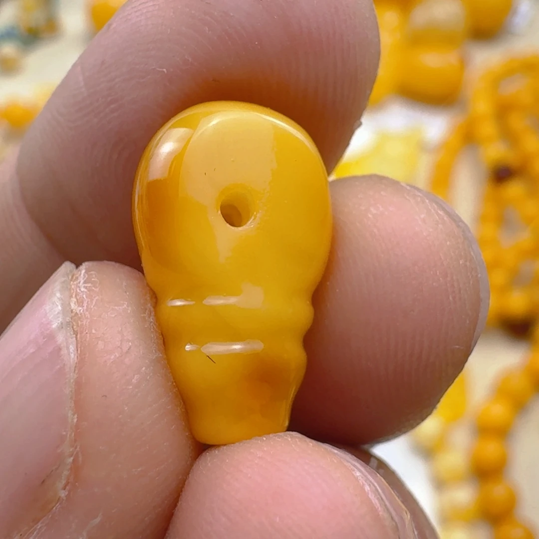 未镶嵌蜜蜡裸石小*肥三通