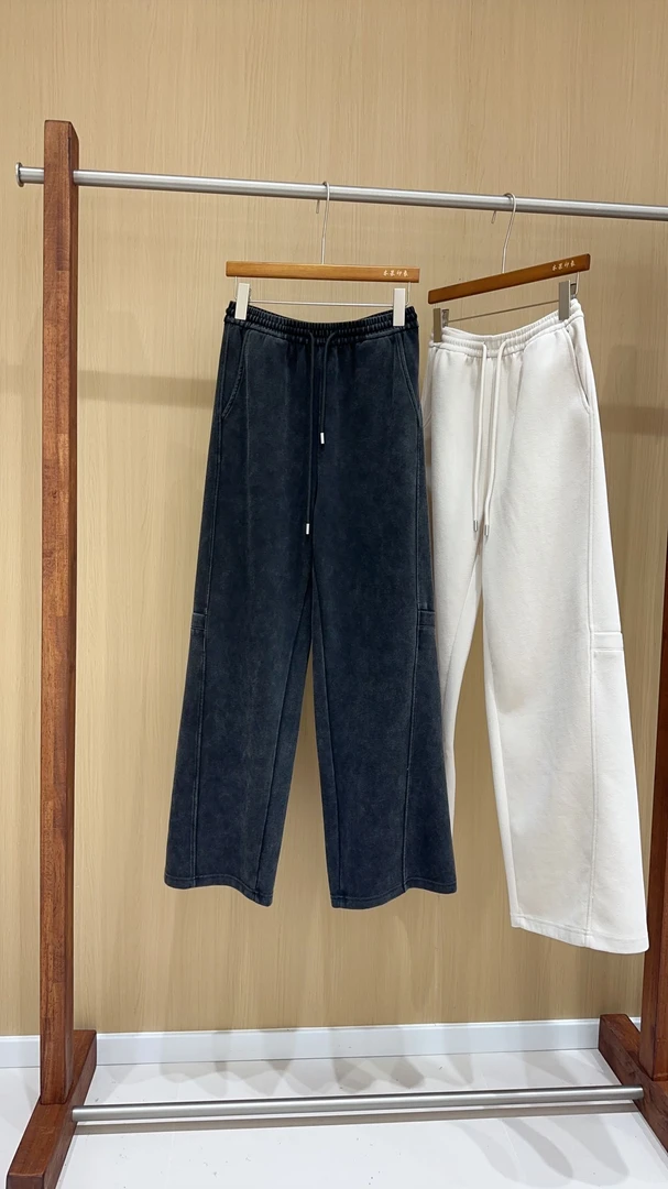 【炒色卫裤】秋冬爆火的水洗工艺穿出复古感，直筒版型超遮肉8960