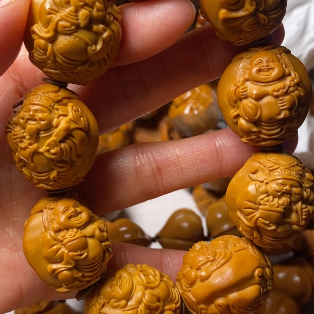 溜***达橄榄核手串/手链精品双面财迷