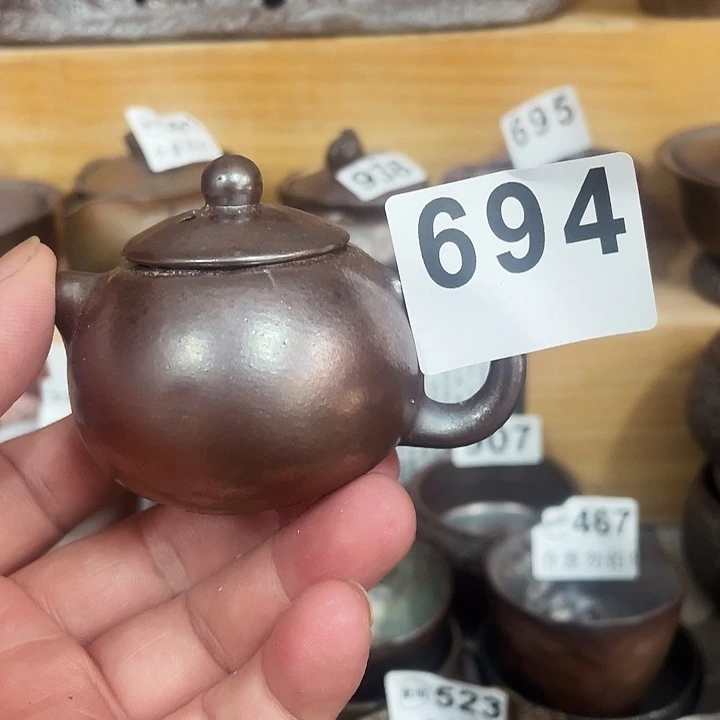 茶杯紫砂柴烧纯手工694