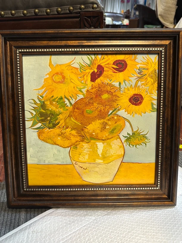 向日葵美式装饰画 40*40