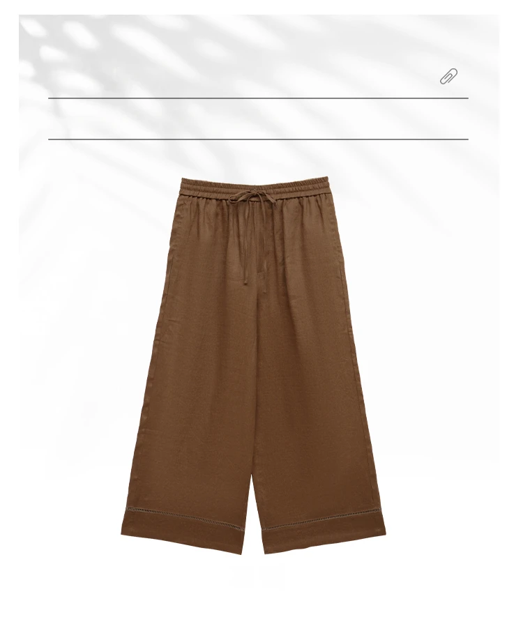 【日落沙丘】Mayya 麦定制休闲直筒女裤阔腿长裤32528358