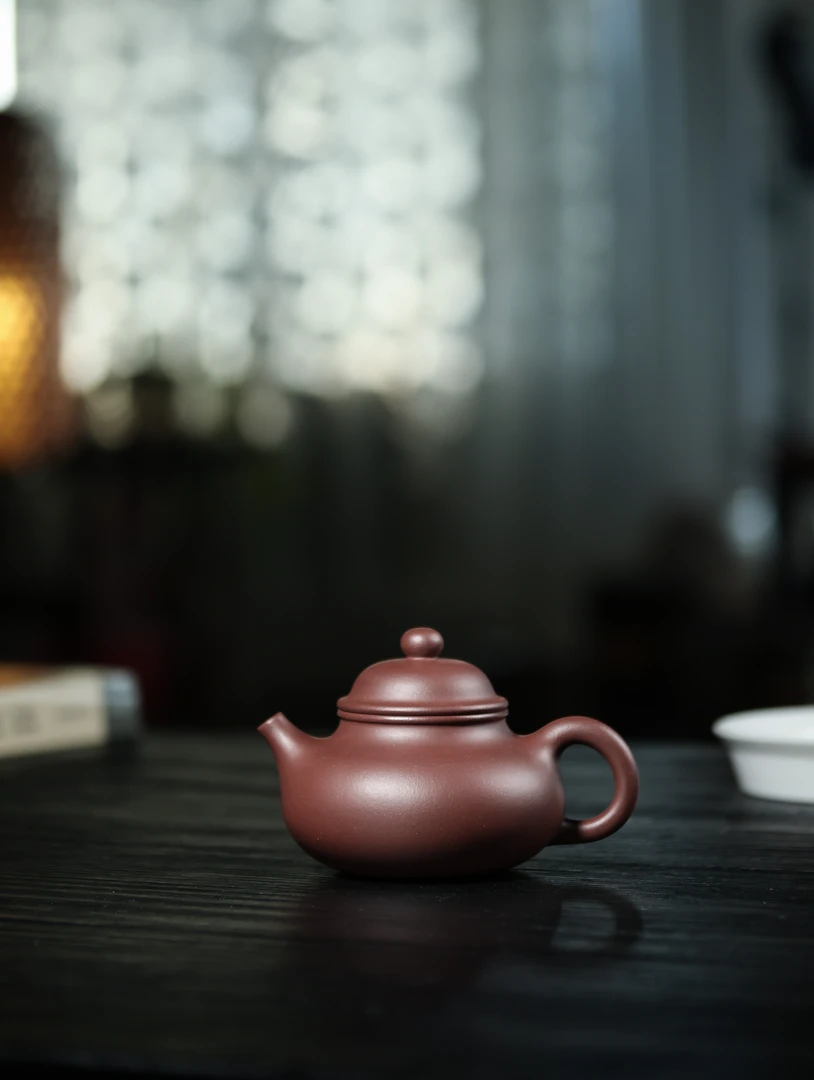 黄龙源底槽青紫砂容天紫砂壶