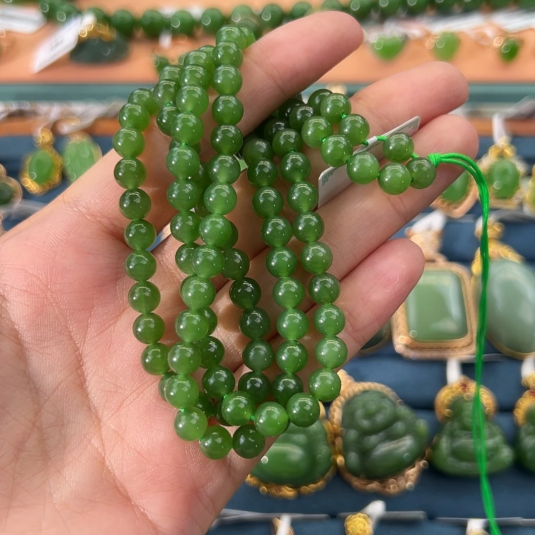 和田玉（碧玉）未镶嵌项链