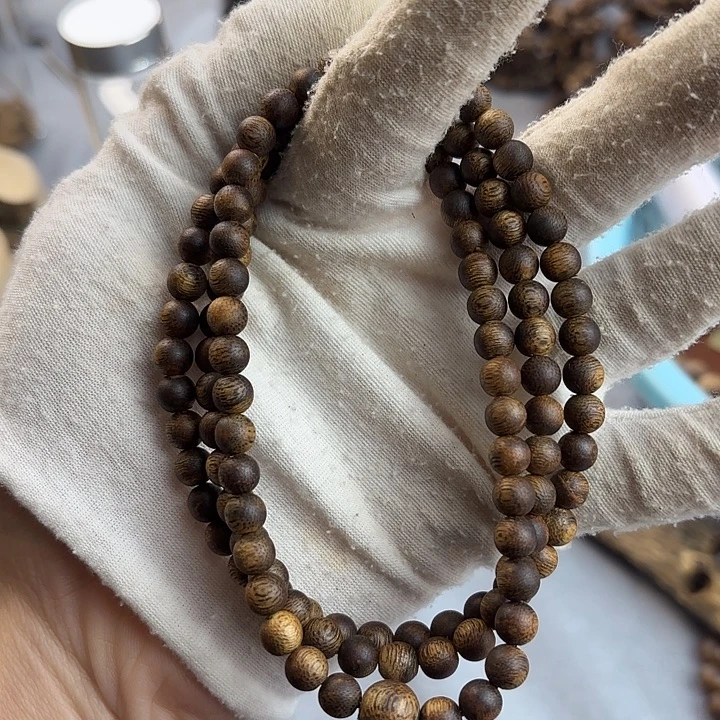 沉香碎屑沉香奇楠沉香06圆珠多圈多样性发一15g