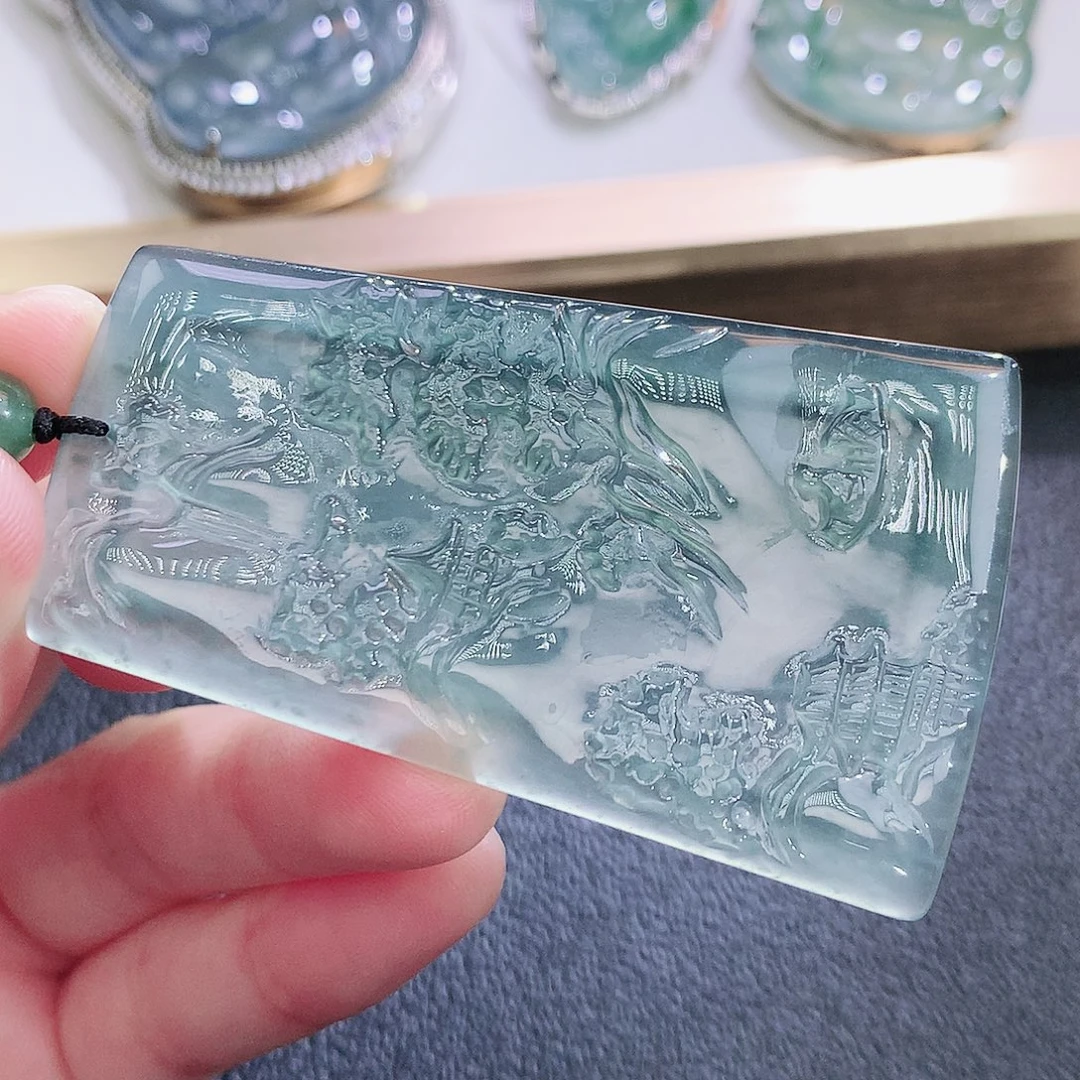 翡翠未镶嵌挂件翡翠