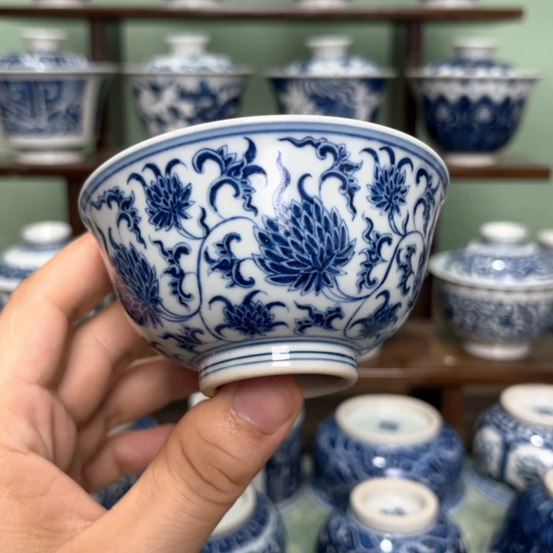 菊花宫碗满杯120毫升