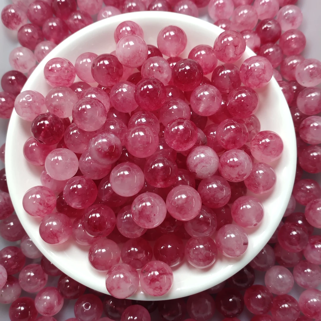 散珠W3013卢比莱粉碧玺12MM*5颗