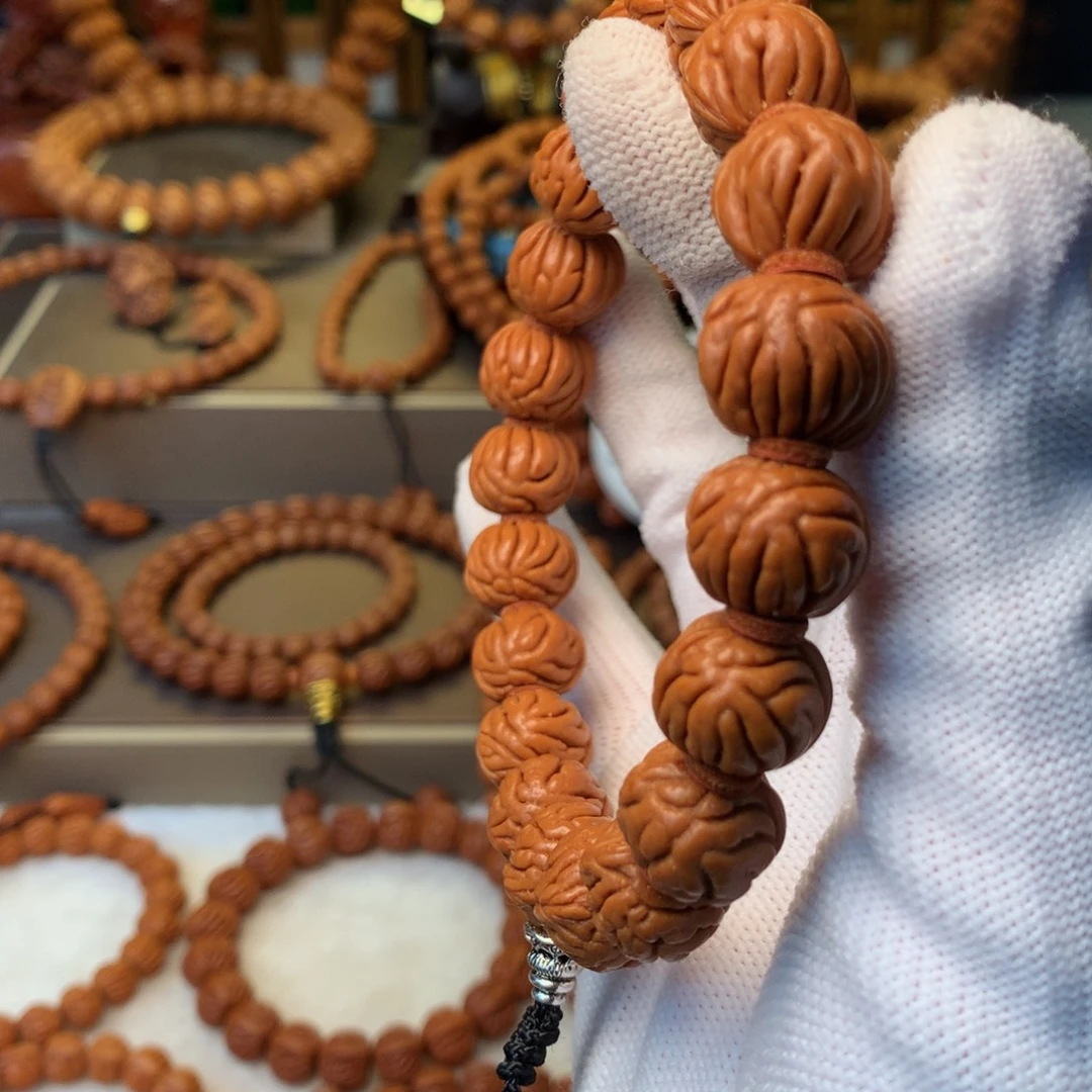 桃核手串秦岭龙纹