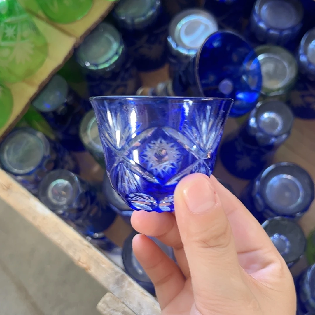 水晶玻璃平底款微瑕一个