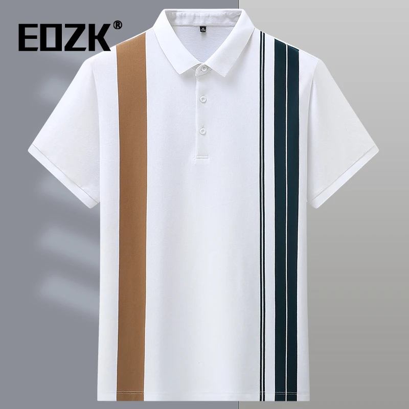 Eozk加肥加大码短袖男士polo衫夏季宽松翻领半袖特大号男装t恤薄T