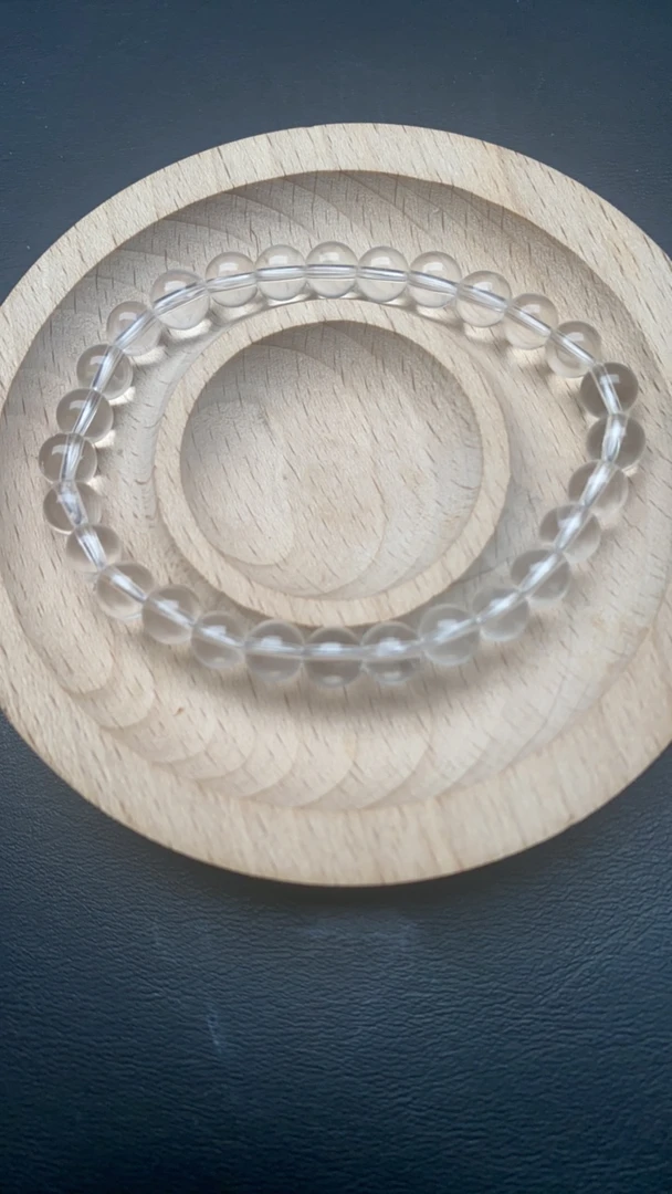 天然白水晶单圈6㎜➕