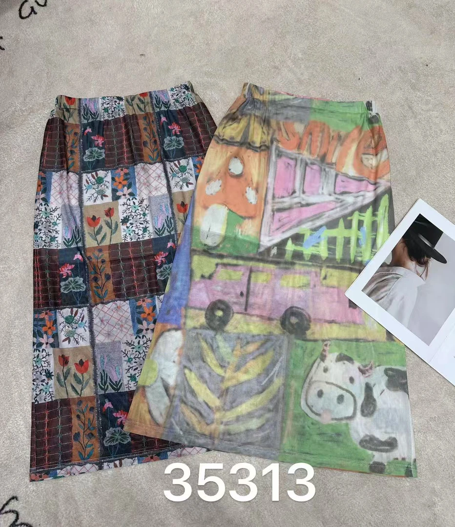 深圳南油欧货Mejoy印花半裙1047