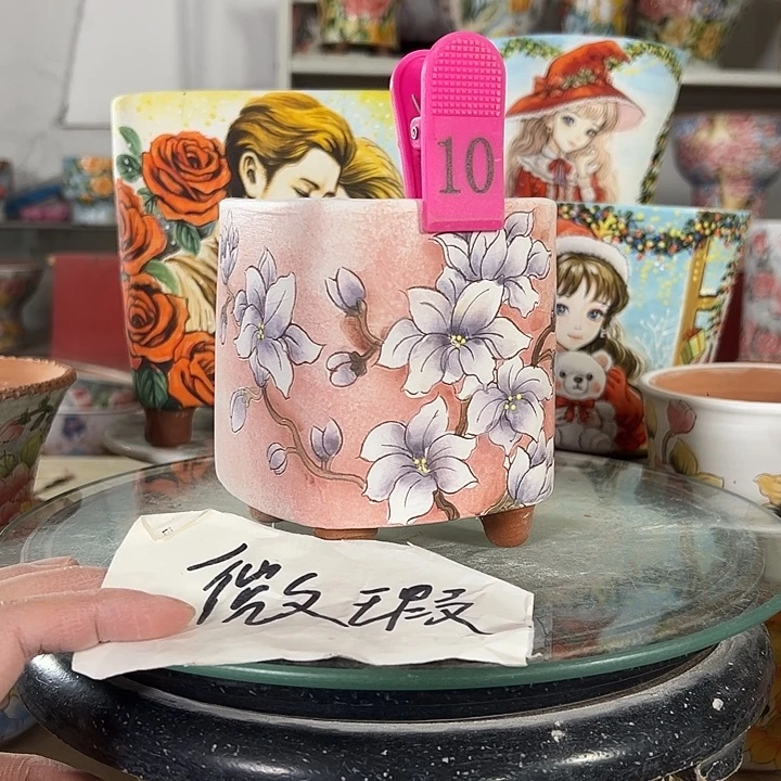 景德镇手绘花盆性价比超高