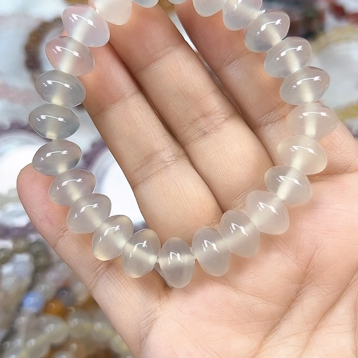 ️***玛瑙/玉髓合金玛瑙玉髓手链卡十