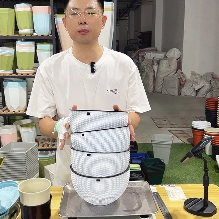 微瑕吊篮口21高15白色4只