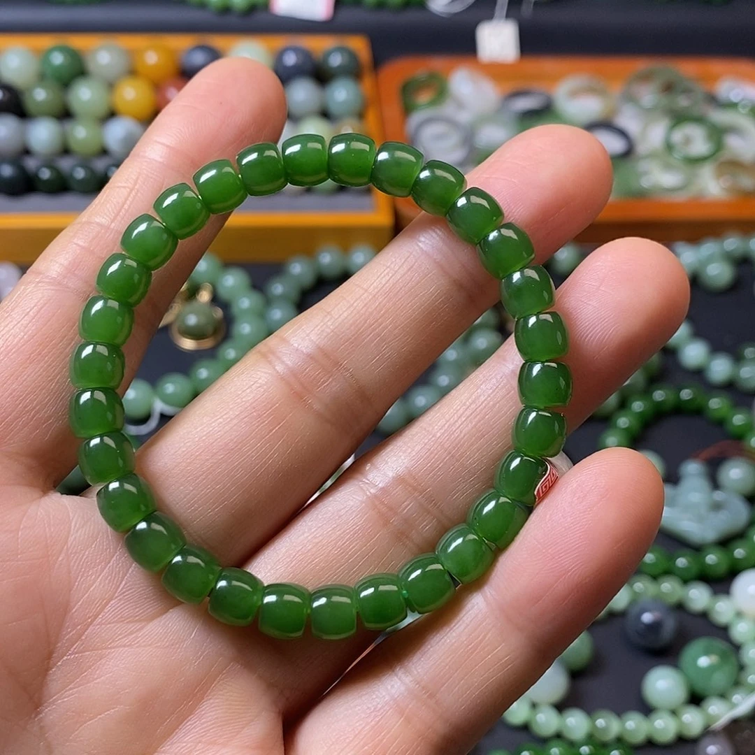 和田玉未镶嵌手链