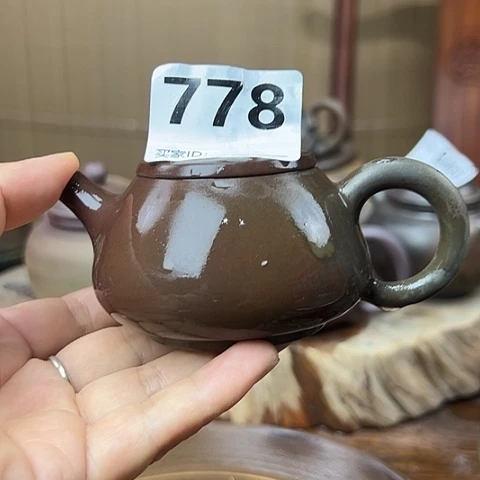 戬谷龙窑柴烧茶壶778