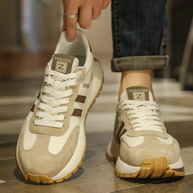 2025新款男鞋秋季潮牌厚底阿甘板鞋青少年跑步网红潮牌百搭男鞋