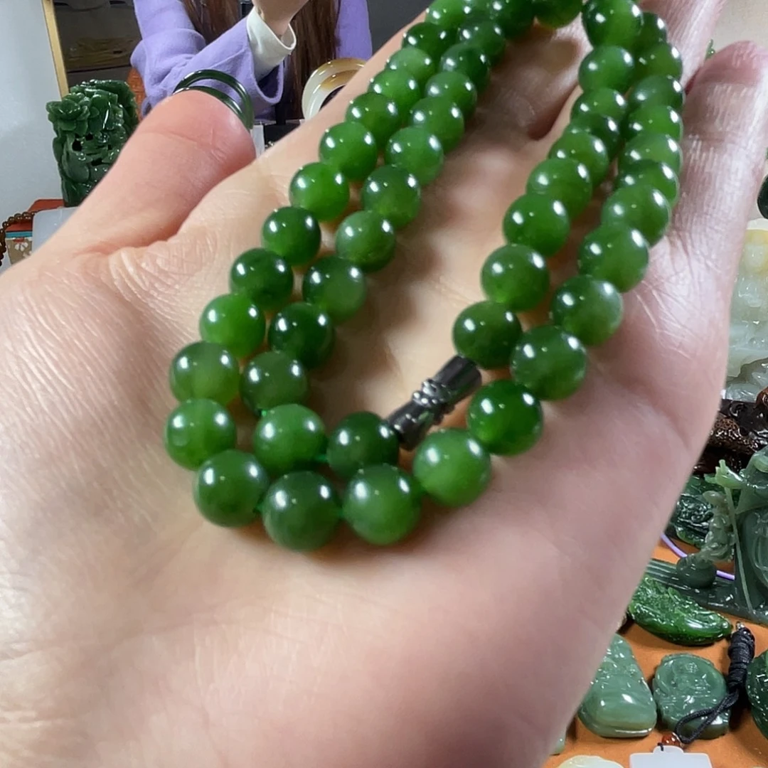 和田玉（碧玉）合金项链