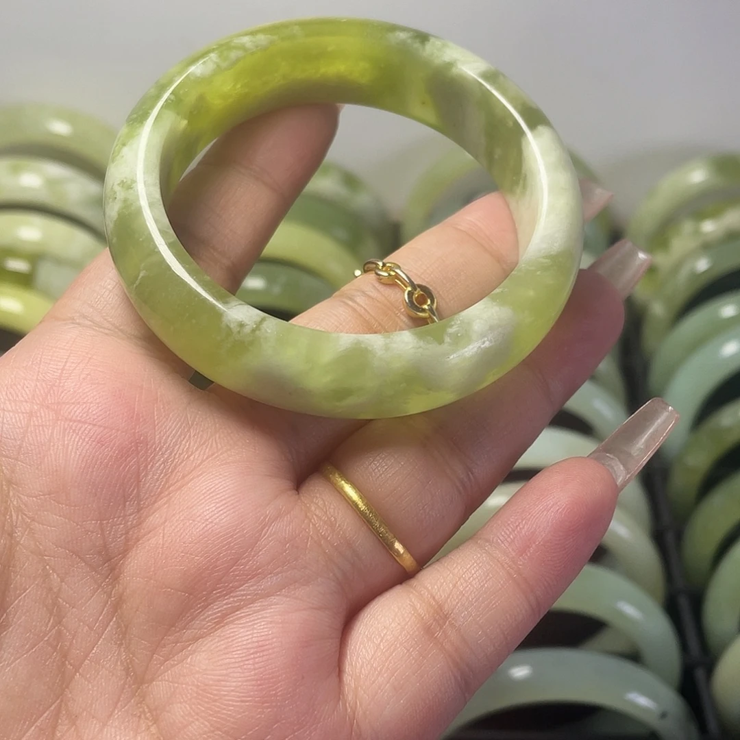 合金蛇纹石玉手镯