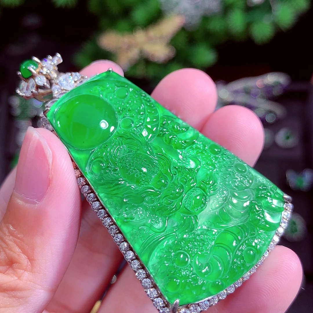 颈饰未镶嵌翡翠通*天然