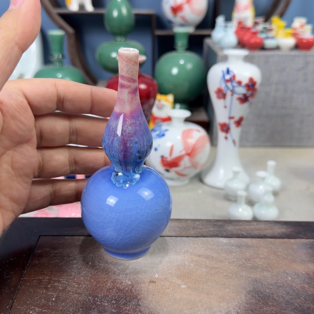 陶瓷手工小花器摆件