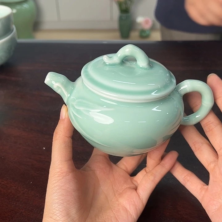 龙泉云间青瓷小米茶器